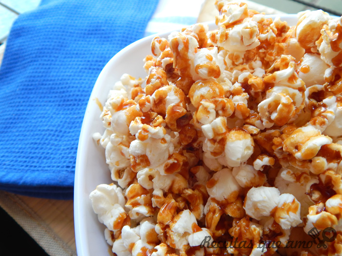 Pipoca com caramelo salgado