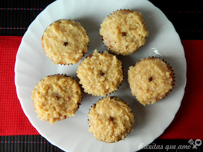Cupcake de abóbora com beijinho