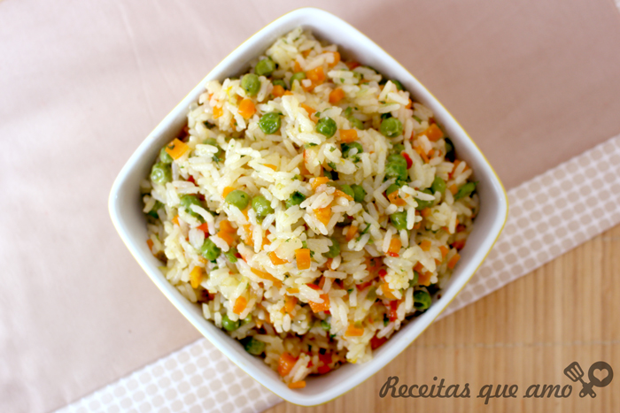 Receita de arroz a grega