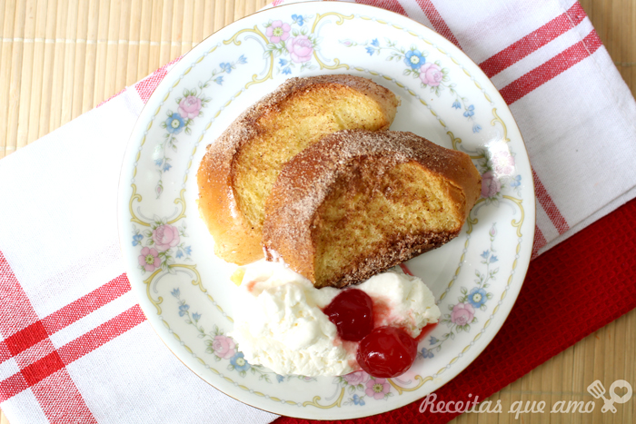 Rabanada de forno