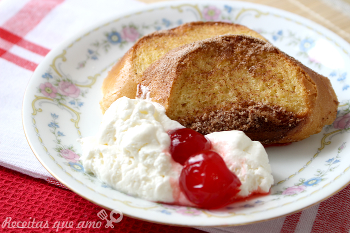 Rabanada de forno