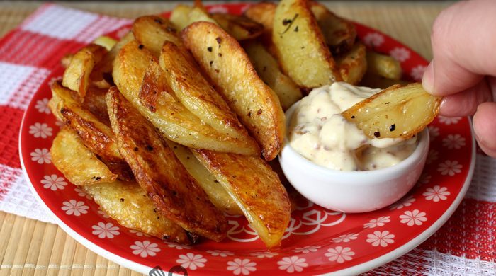 Batata de forno crocante
