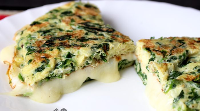 Omelete de espinafre