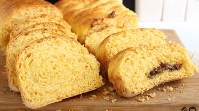 Pão de cenoura caseiro