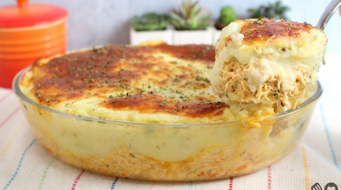 Escondidinho de frango cremoso