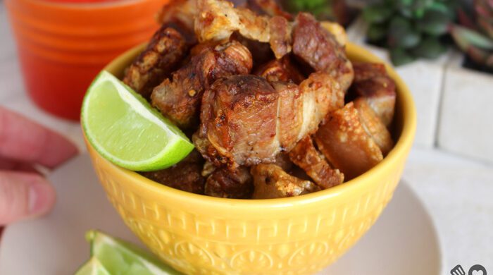 Torresmo na airfryer