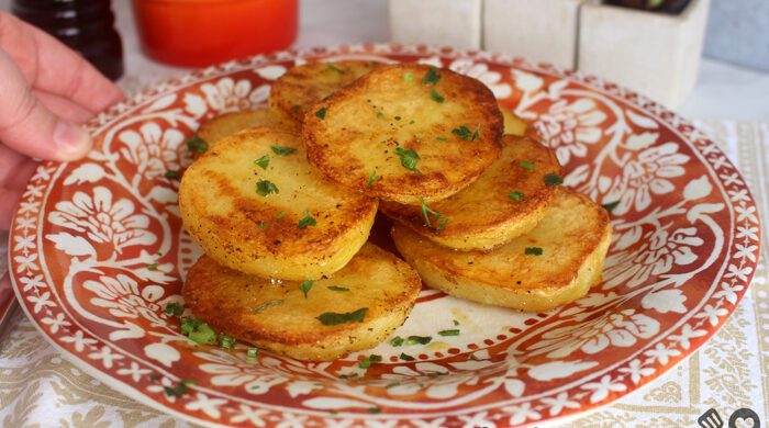 Batata dourada de forno