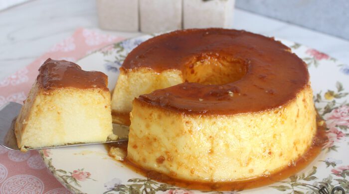 Pudim de leite em pó na airfryer