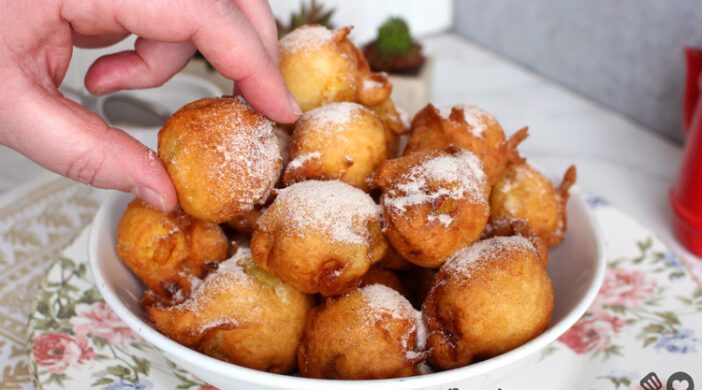 Bolinho de chuva com banana