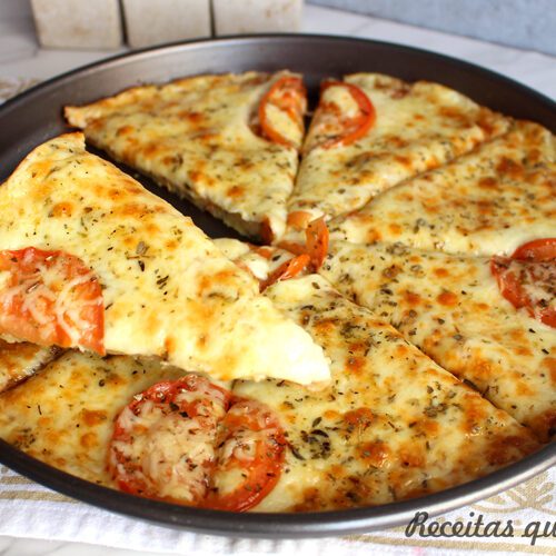 Pizza com massa de batata