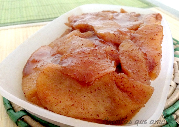 maçã caramelada