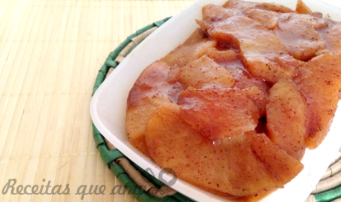 maçã caramelada