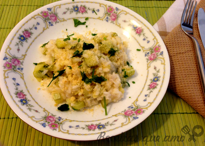 Risoto de abobrinha