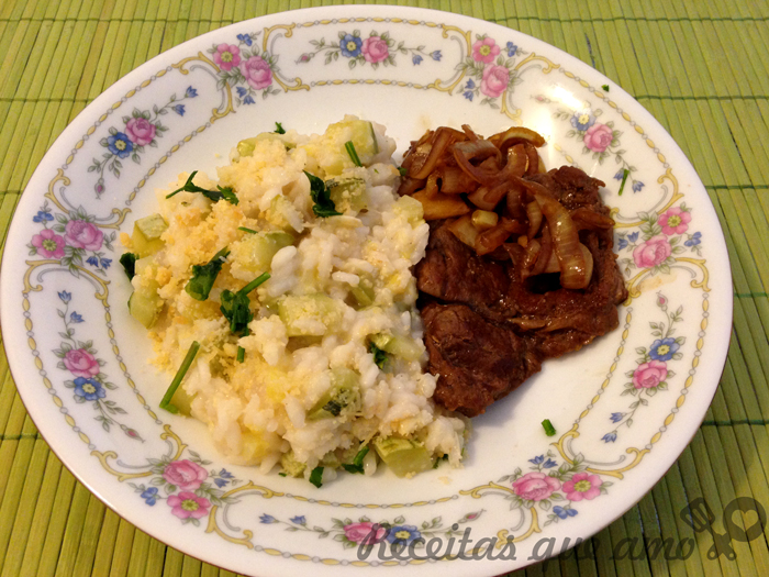Risoto de abobrinha