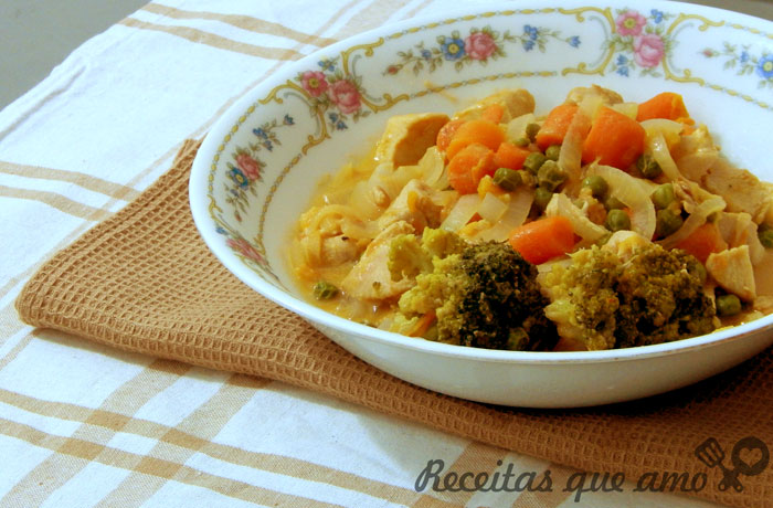 Frango com molho de mostarda