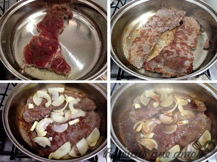 Bife acebolado com shoyu