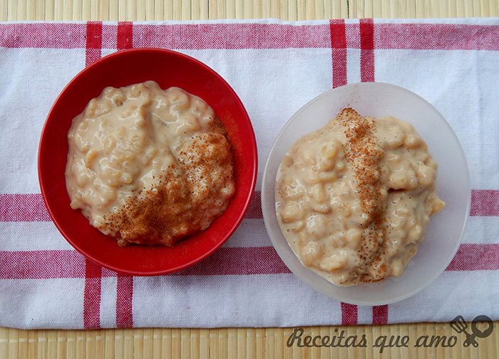 receita de arroz doce moreno