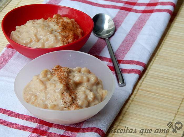receita de arroz doce moreno