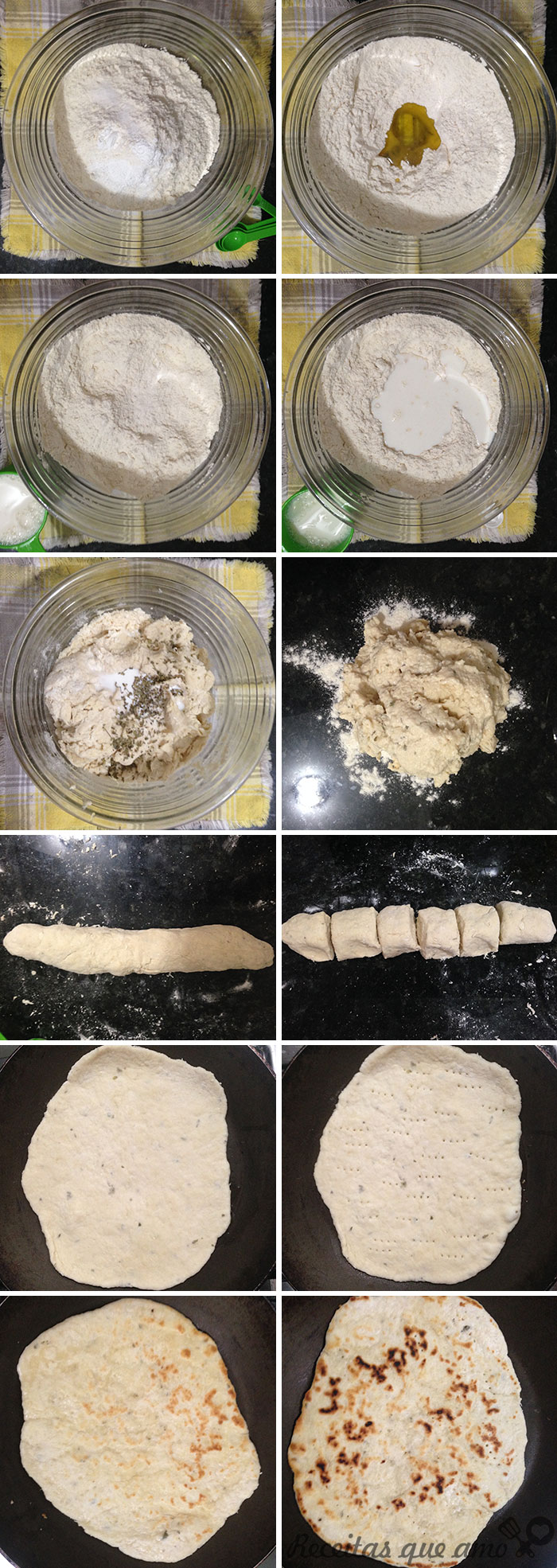 Pão de frigideira (Piadina)
