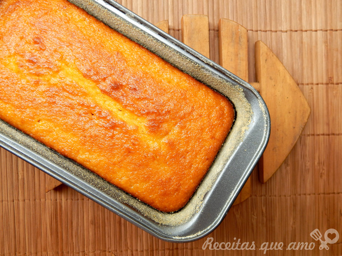 Bolo de milho no liquidificador