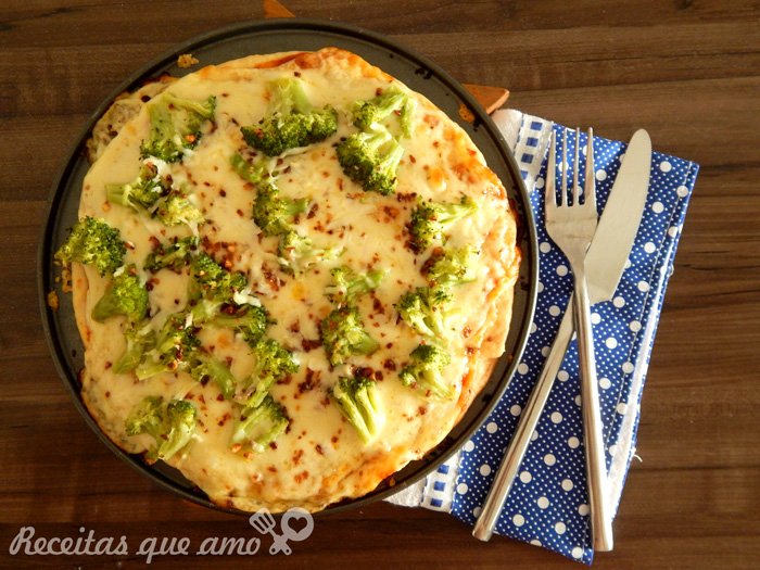 Receita de massa de pizza
