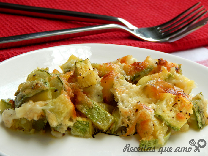 Abobrinha gratinada