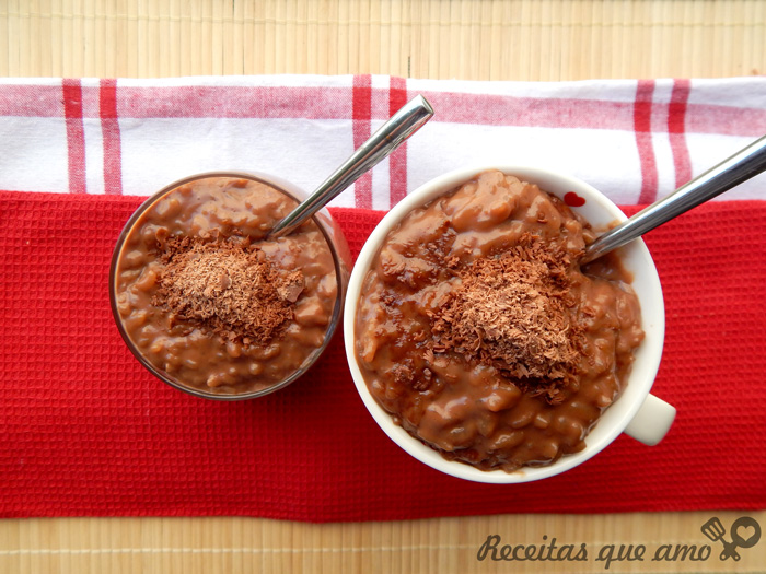 Arroz doce de chocolate