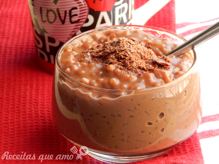 Arroz doce de chocolate
