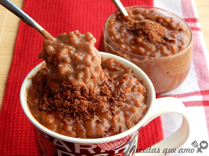 Arroz doce de chocolate