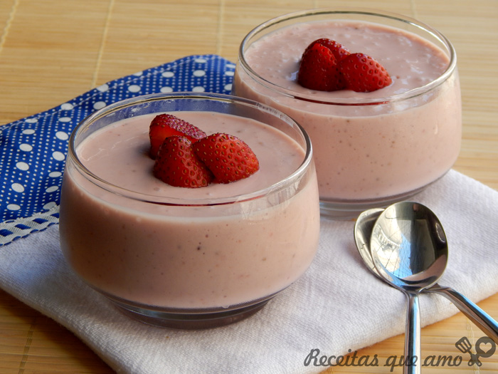 Mousse de morango