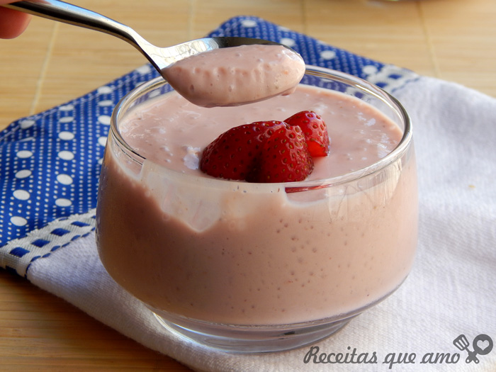 Mousse de morango