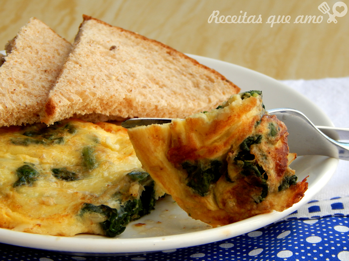 Omelete com espinafre Omelete com espinafre