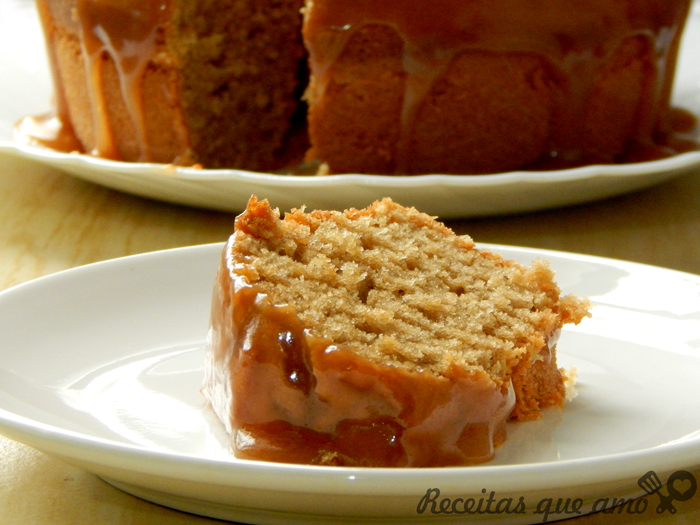 Bolo de café com baunilha