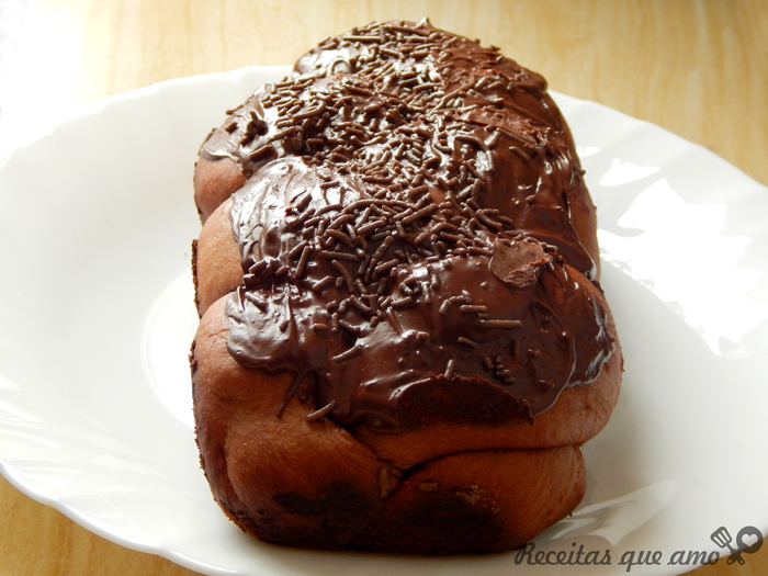 Pão doce de chocolate Pão doce de chocolate