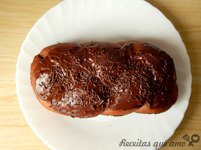 Pão doce de chocolate Pão doce de chocolate