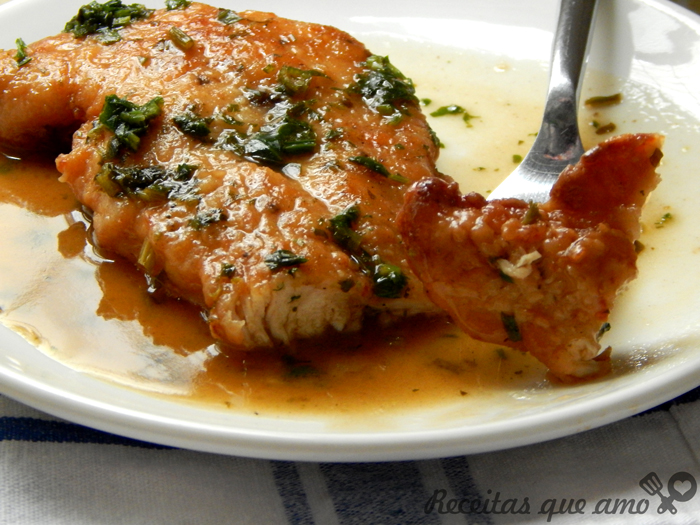 Frango ao molho de limão Frango ao molho de limão