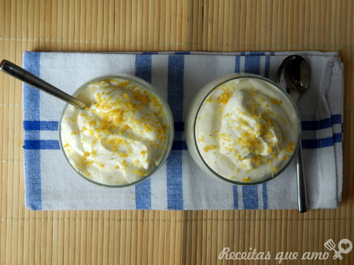 Mousse de limão siciliano