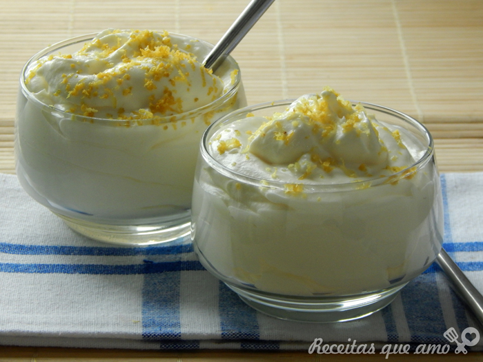 Mousse de limão siciliano