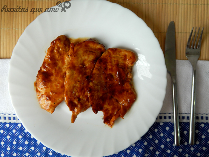 Frango com molho barbecue Frango com molho barbecue