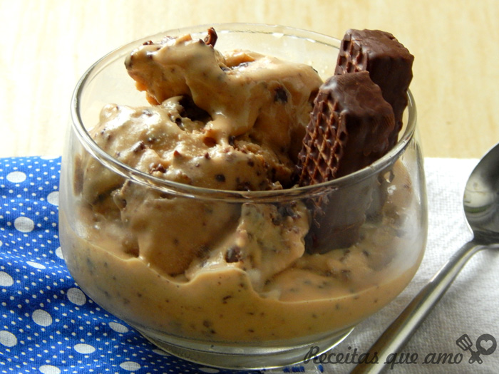 Sorvete de doce de leite