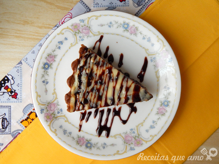 Cheesecake com cookie