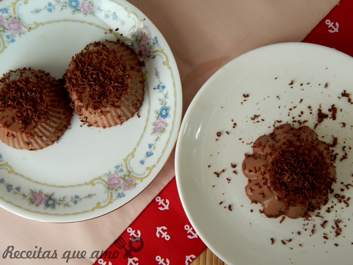 Flan de chocolate