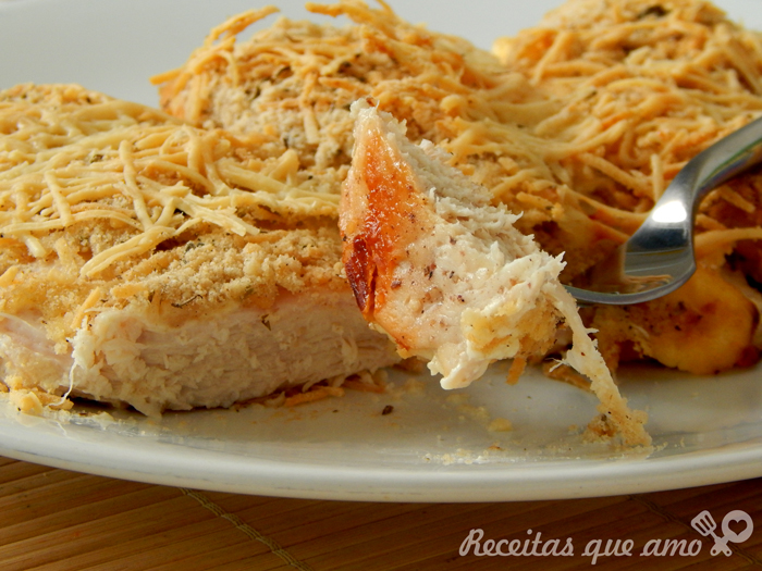 Frango assado crocante