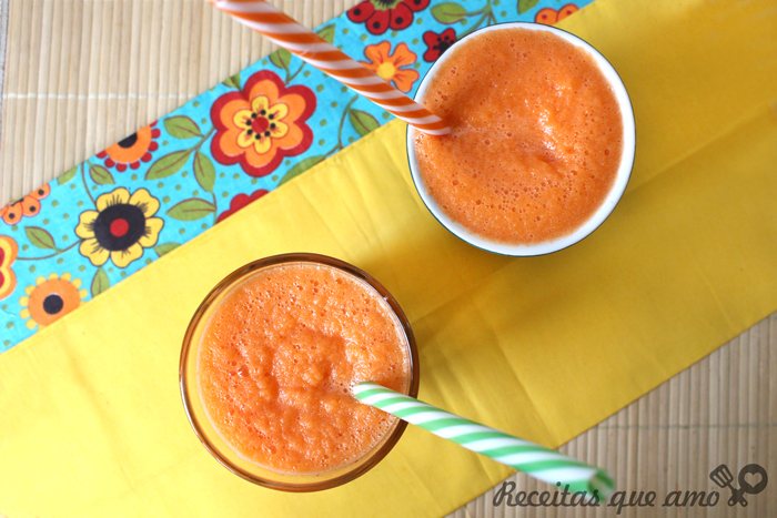 Suco detox de cenoura