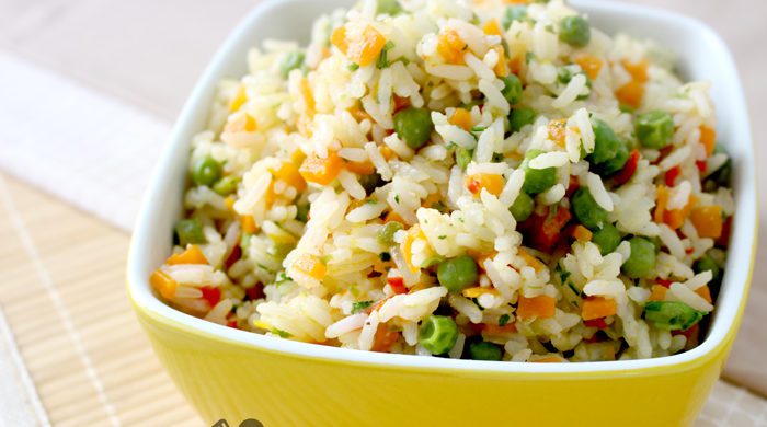Receita de arroz a grega