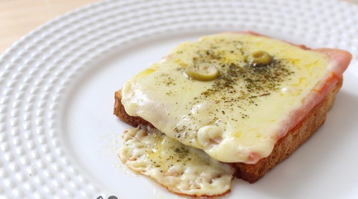 Pizza de pão de forma