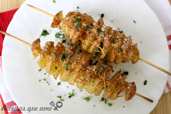 Como fazer batata espiral Como fazer batata espiral