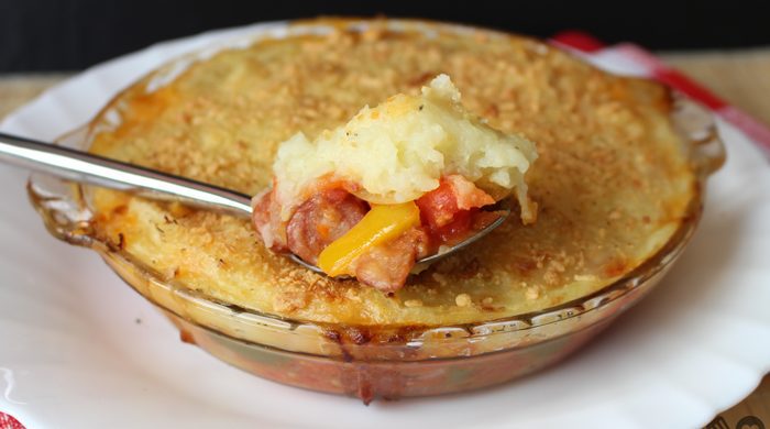 Escondidinho de calabresa