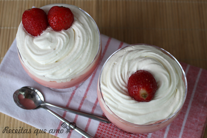 Gelado de morango Gelado de morango