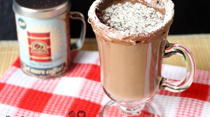 Chocolate quente de Nutella
